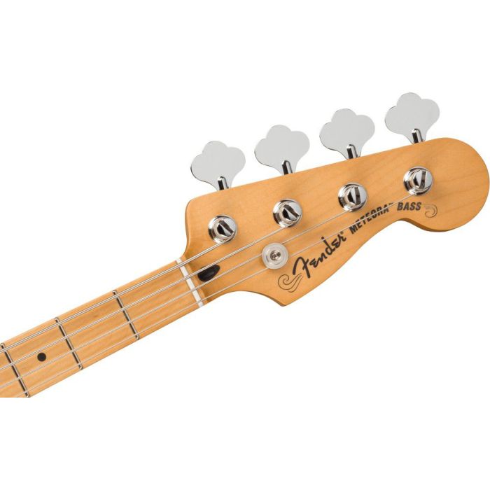 Fender Player Plus Active Meteora Bass MN Silverburst, headstock front view