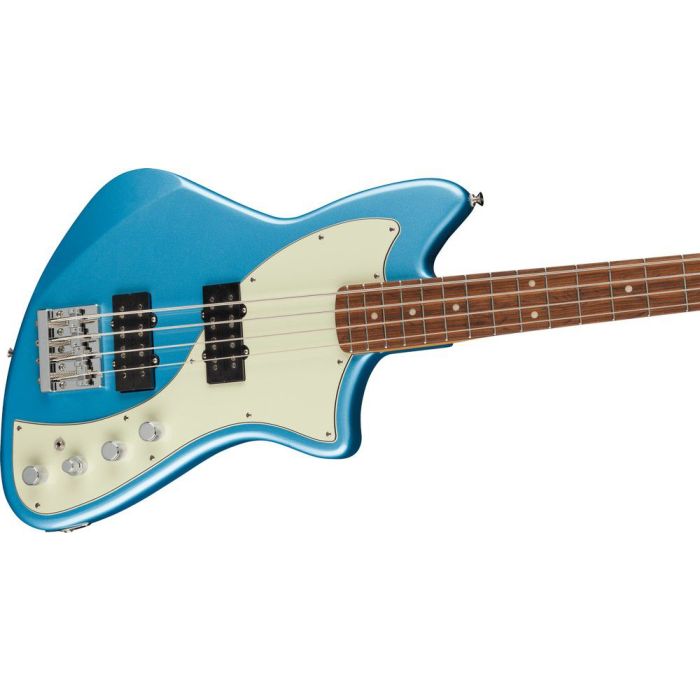 Fender Player Plus Active Meteora Bass PF Opal Spark, angled view