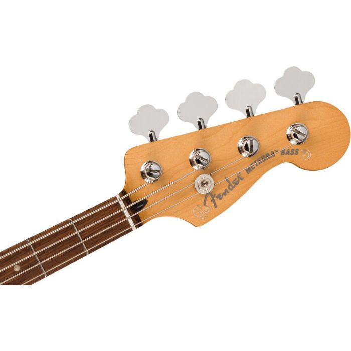 Fender Player Plus Active Meteora Bass PF Opal Spark, headstock front view