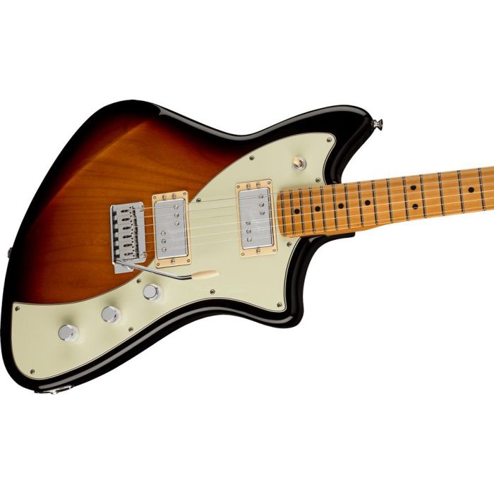 Fender Player Plus Meteora Hh MN 3 color Sunburst, angled view