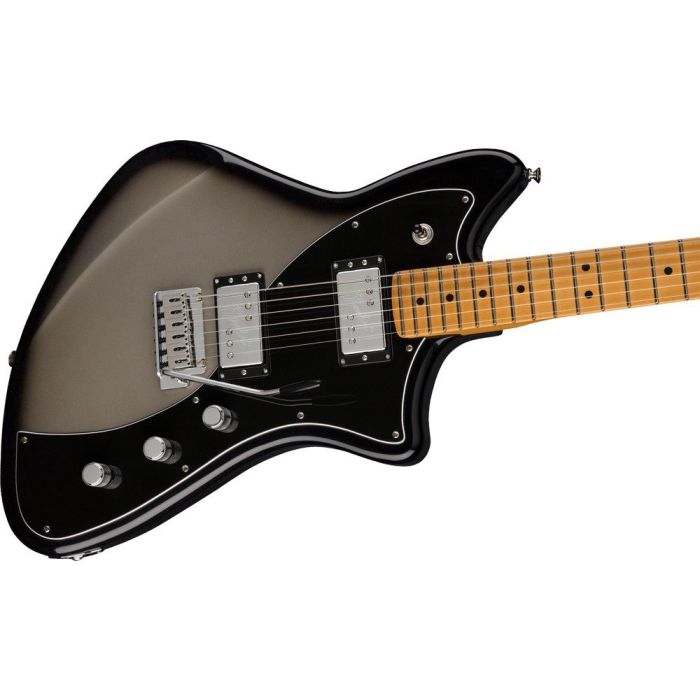 Fender Player Plus Meteora Hh MN Silverburst, angled view