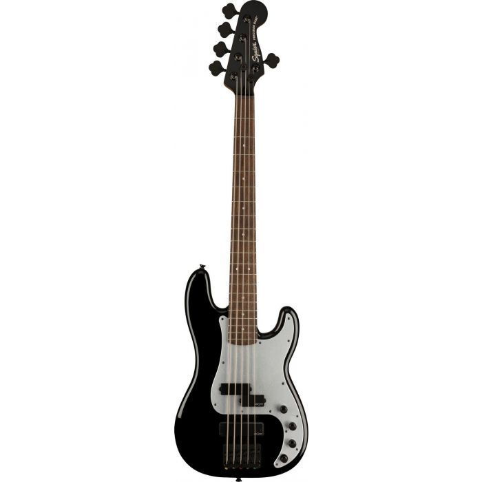 Squier Contemporary Active Precision Bass Ph V IL Silver Anodized PG Black, front view