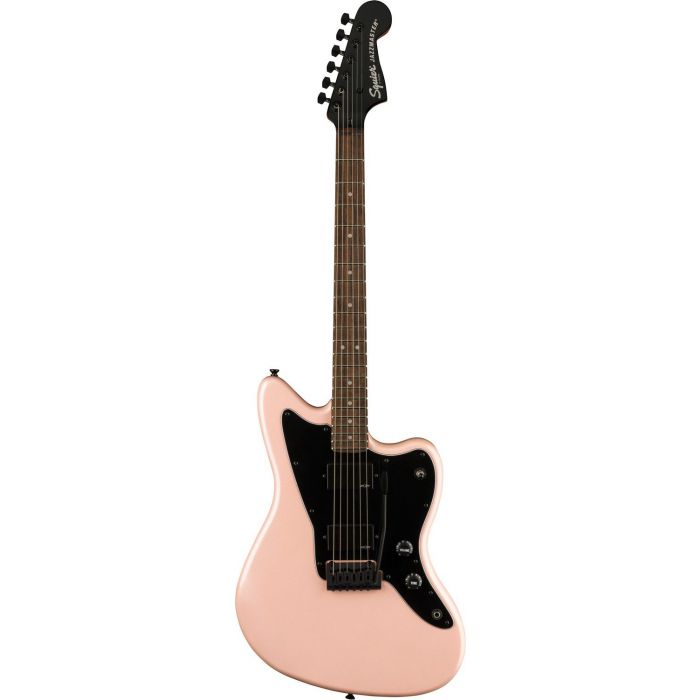 Squier Contemporary Active Jazzmaster Hh IL Black PG Shell Pink Pearl, front view