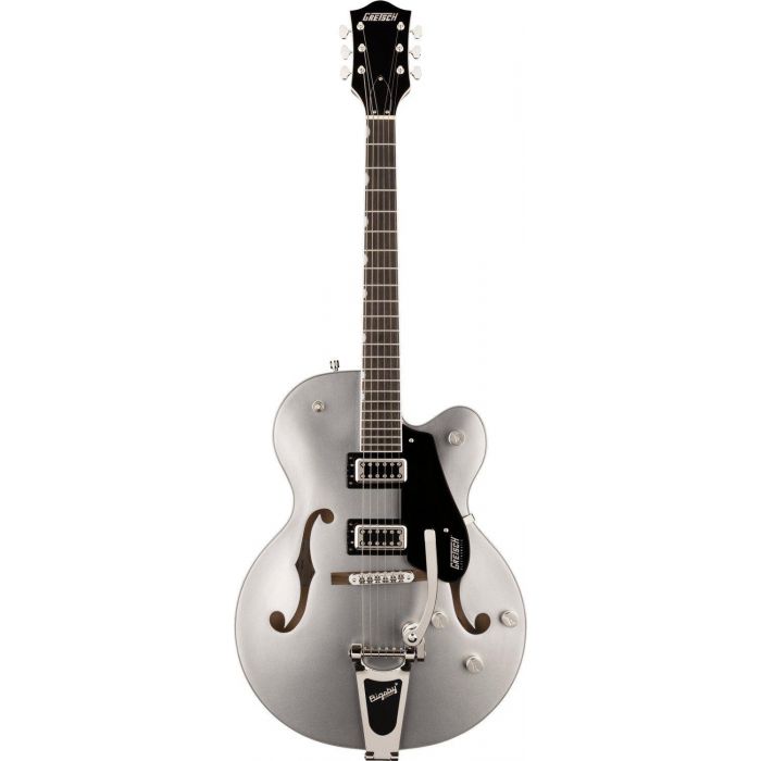 Gretsch G5420t Electromatic Classic Hollow Body Single cut Bigsby Airline Silver, front view
