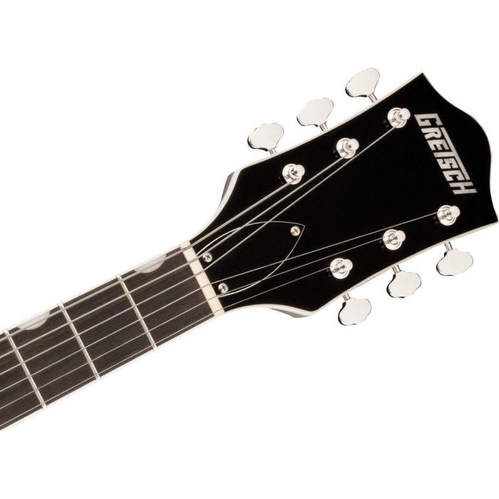 Gretsch G5420t Electromatic Classic Hollow Body Single cut Bigsby Airline Silver, headstock front