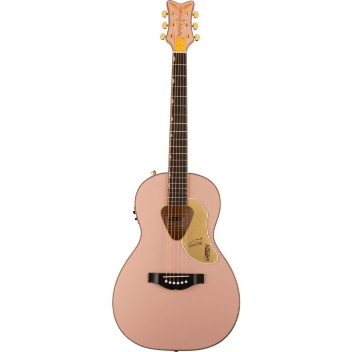Gretsch G5021e Rancher Penguin Parlor Acoustic Electric Shell Pink, front view