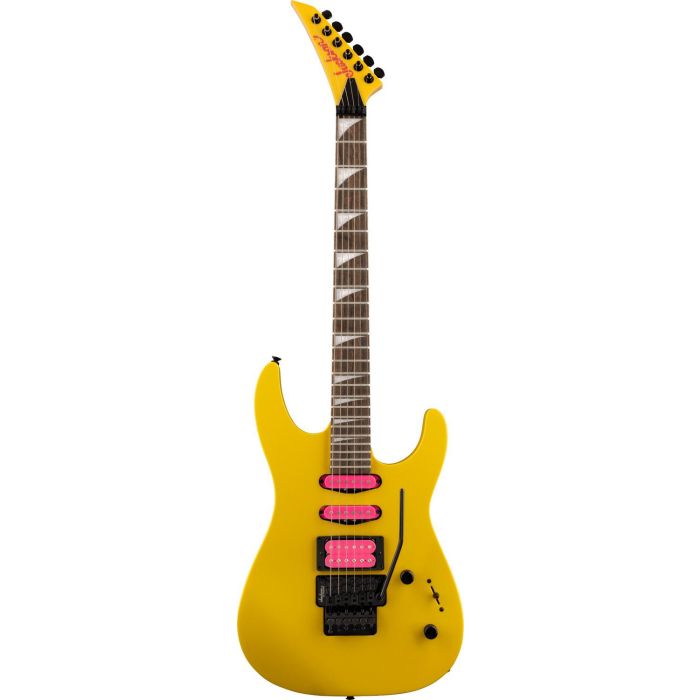 Jackson X Dinky Dk3xr HSS IL, Caution Yellow front view