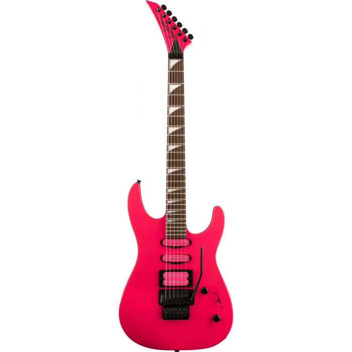 Jackson X Dinky Dk3xr HSS IL, Neon Pink front view