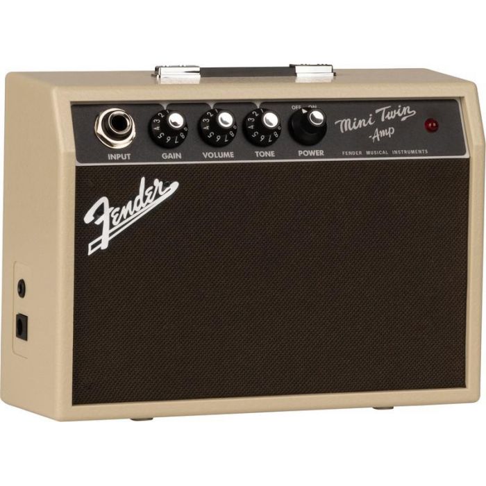 Fender Mini 65 Twin Amp Blonde right-angled
