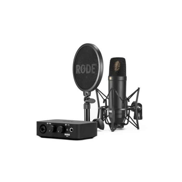 View of what's included in the Rode NT1 Complete Studio Recording Kit
