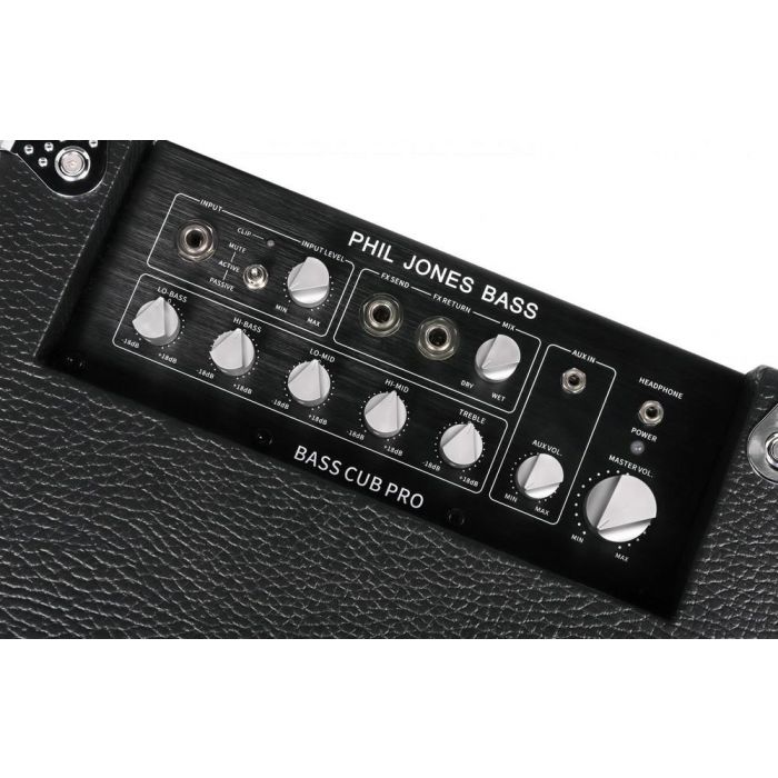 Phil Jones BG 120 BASS CUB PRO Bass Combo Black, control panel