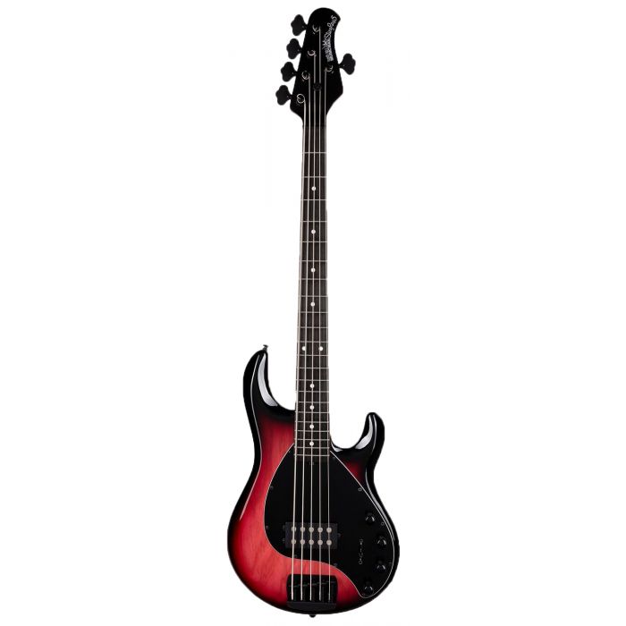 Music Man 2021 StingRay5 Special 5-String Bass, Raspberry Burst front view