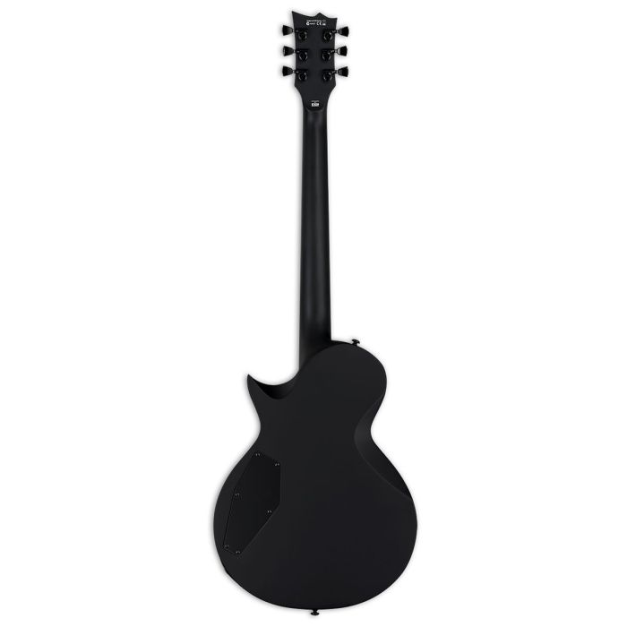 ESP LTD EC Black Metal Electric Guitar, Black Satin rear view