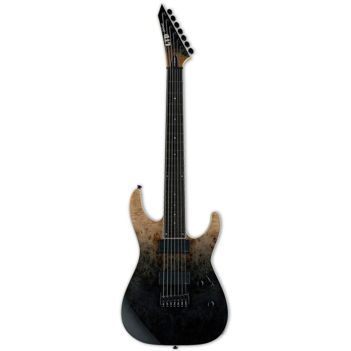 ESP LTD M1007-HT 7-String Electric Guitar, Black Fade front view