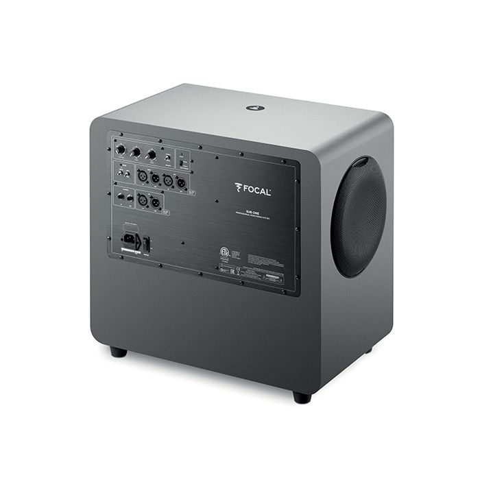 Focal Sub One Dual Active Studio Subwoofer controls with grille