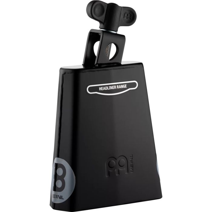 Meinl Headliner Series 5 inch Cowbell, Black Steel  Front angle