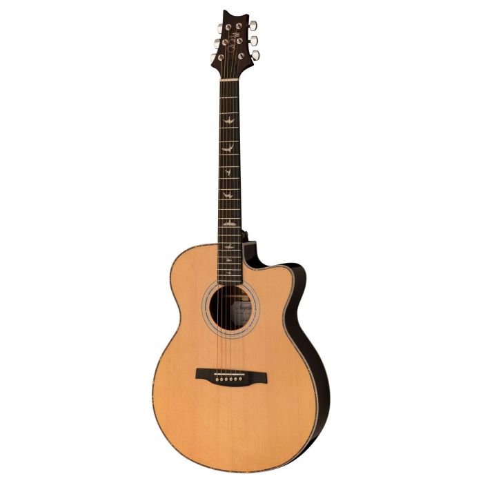 PRS SE A40E Angelus Electro-Acoustic, Natural Front Angle