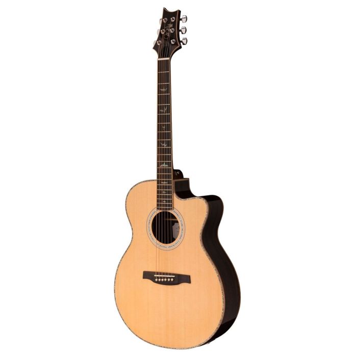 PRS SE A60E Angelus Electro-Acoustic, Natural Front Angle