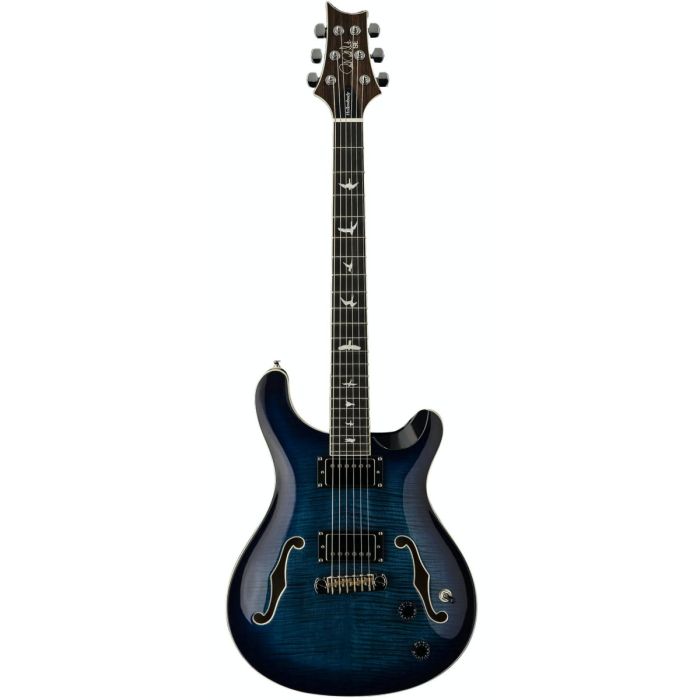 PRS SE Hollowbody II Electric Guitar, Faded Blue Burst Front