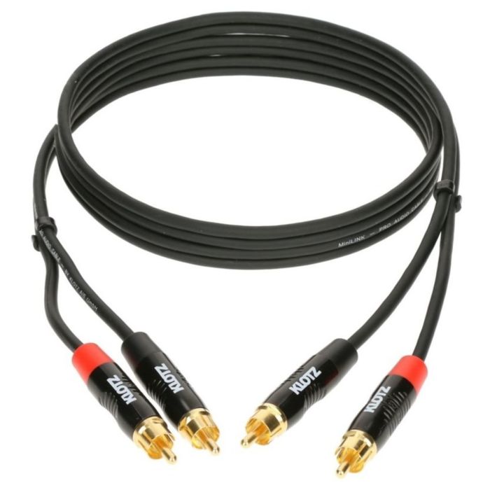 Overview of the Klotz MiniLink Pro RCA Audio Cable 90cm