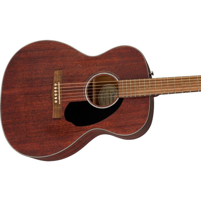 Fender CC-60S Concert Acoustic Guitar, Mahogany body closeup