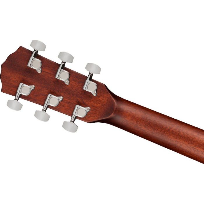 Fender CC-60S Concert Acoustic Guitar, Mahogany headstock rear
