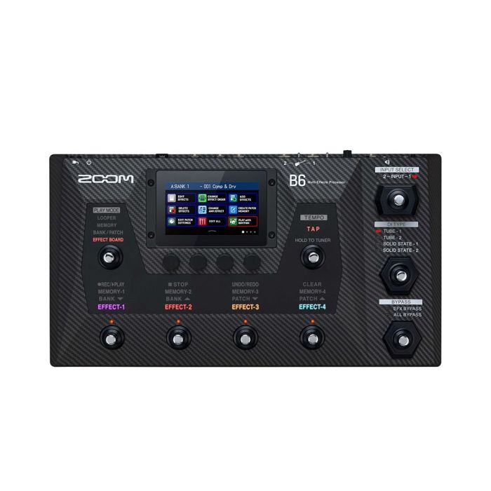 Overview of the Zoom B6 Bass Multi Effects Processor