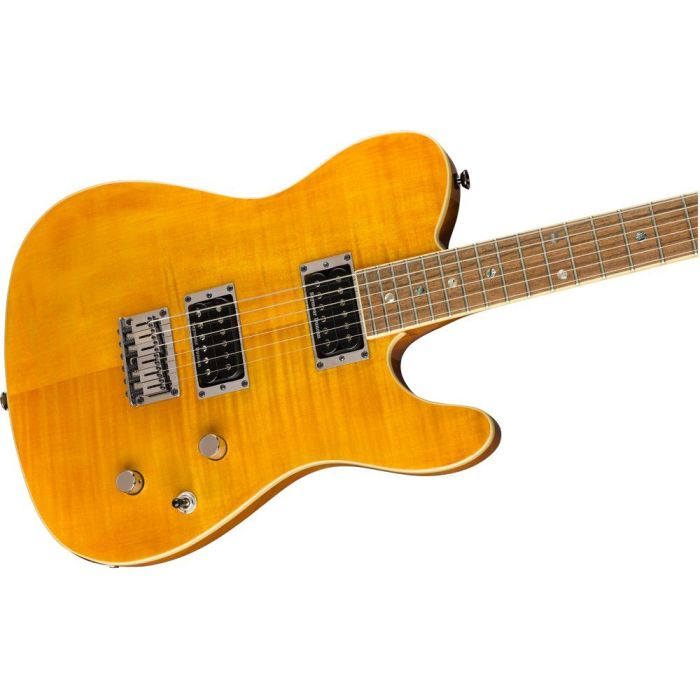 Fender Special Edition Custom Telecaster FMT, Amber angled view