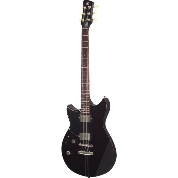 Yamaha Revstar Element RSE20L LH Guitar, Black angled view