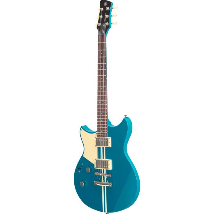 Yamaha Revstar RSE20L Electric Guitar, Swift Blue angled view