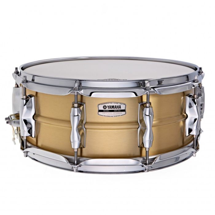 Yamaha Recording Custom 14x5.5" Brass Snare Drum front