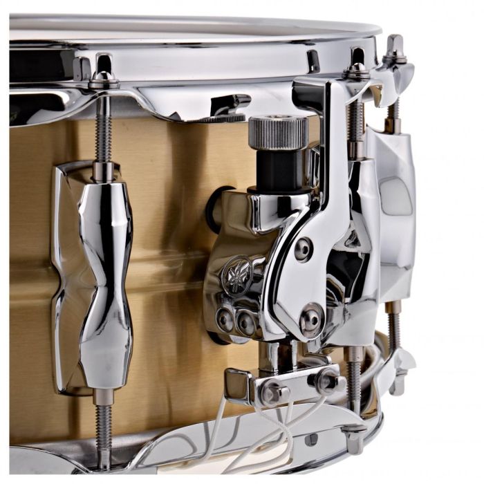 Yamaha Recording Custom 14x5.5" Brass Snare Drum detail