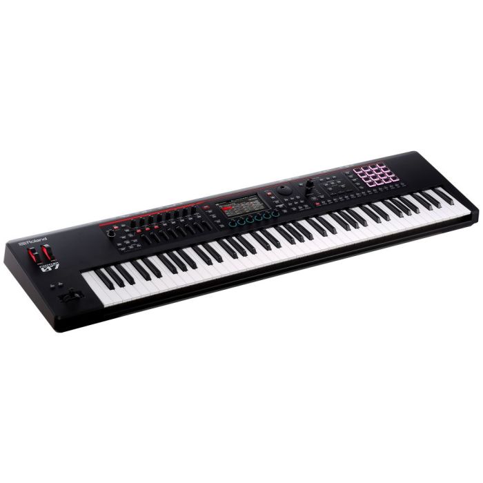 Side angle view of the Roland FANTOM-07 Synthesizer Keyboard