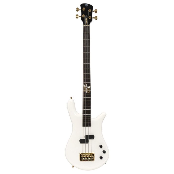 Spector Euro 4 Ltd Edition Ian Hill Bass, White Stain Gloss front view