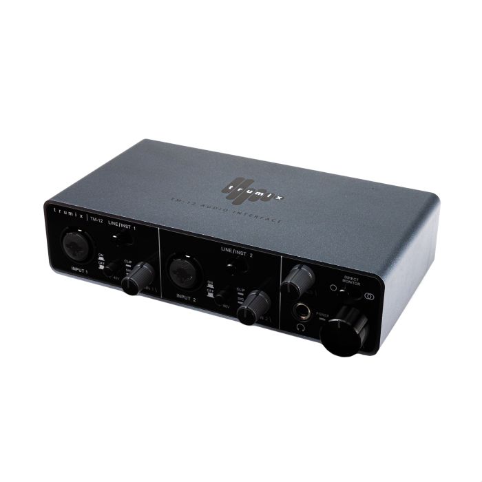 Right angle view of the Trumix TM-12 USB Audio Interface