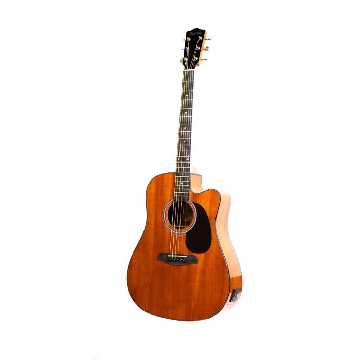 Angled view of the Ferndale D2-CE Dreadnought Electro Acoustic, Mahogany