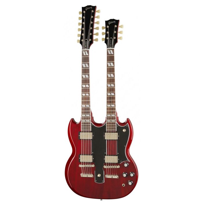 Gibson EDS-1275 Double Neck Guitar, Cherry Red front view