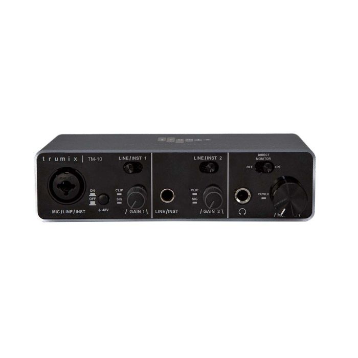 Front view of the Trumix TM-10 USB Audio Interface