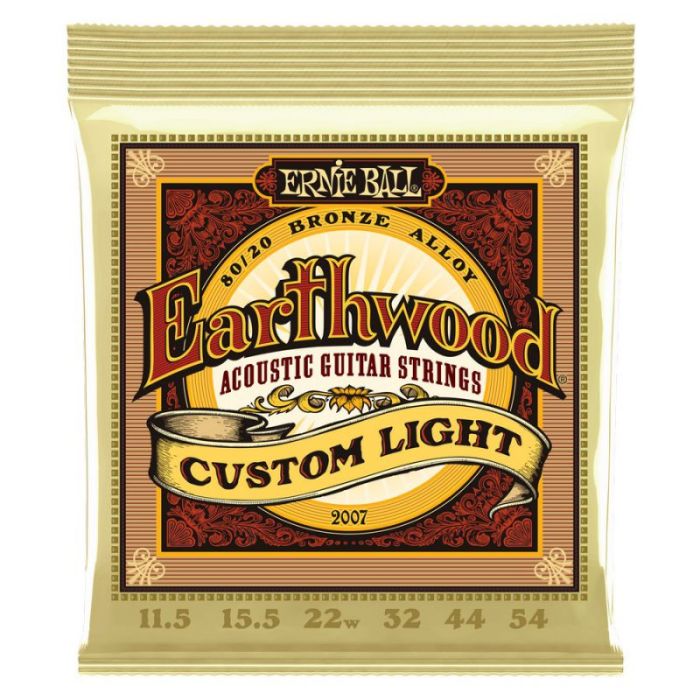 Ernie Ball Earthwood Custom Light 8020 Bronze Acoustic Strings front view