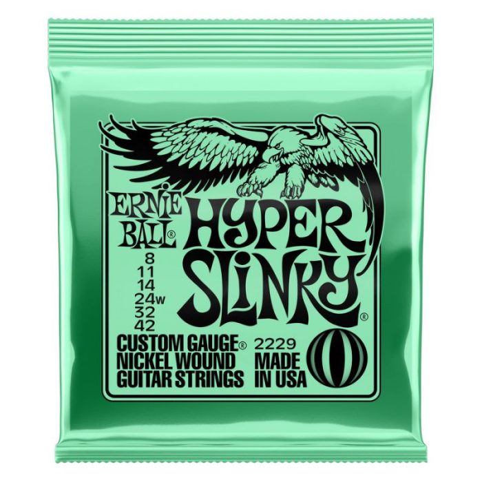 Ernie Ball Hyper Slinky Nickel Wound Electric Guitar Strings front view