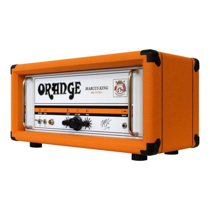 Orange Marcus King MK Ultra Amplifier Head right-angled view