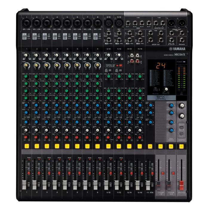 Overview of the Yamaha MG16X CV Mixing Console