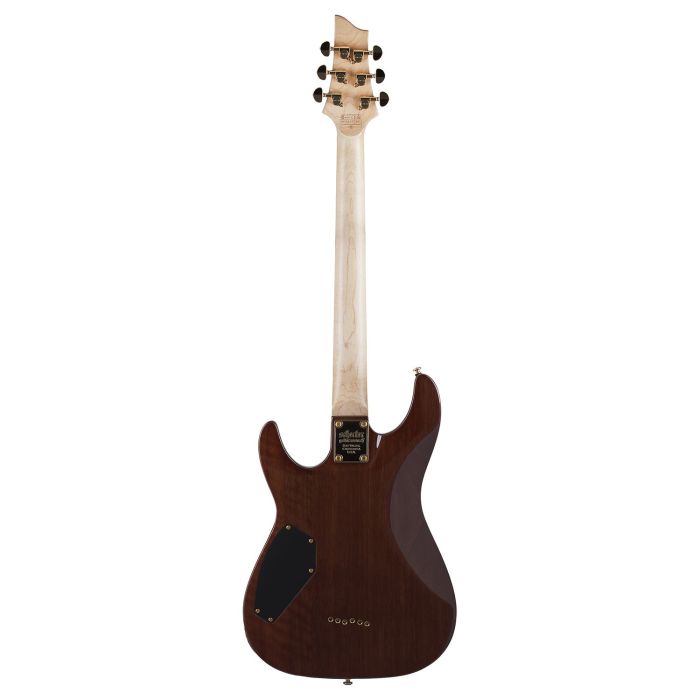 Schecter Omen Extreme-6 Guitar, Gloss Natural rear view