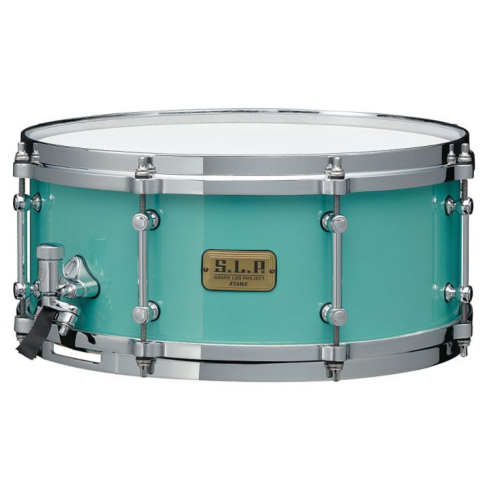 TAMA LSP146-TUQ SLP Fat Spruce 14" x 6" Snare, Turqouise Satin 