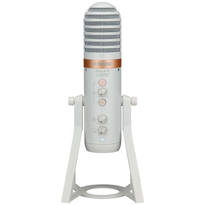 Overview of the Yamaha AG01 Live Streaming USB Microphone, White