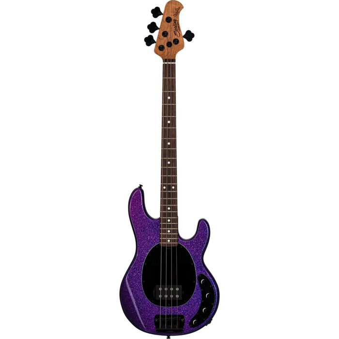 Sterling by Music Man Stingray Ray34 RN, Purple Sparkle front view