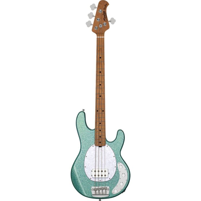 Sterling by Music Man StingRay Ray34, Seafoam Sparkle front view