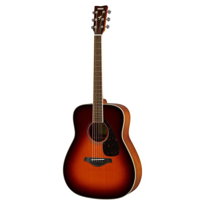 Yamaha FG820 MKII Acoustic Guitar, Brown Sunburst front view