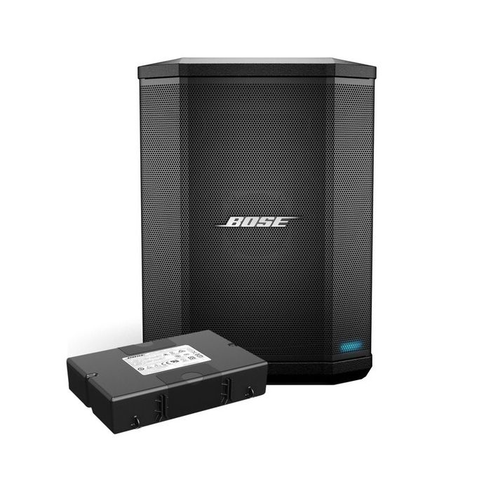 Front view of the Bose S1 Pro Portable PA System with Battery Pack