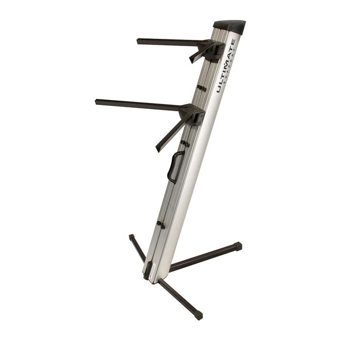Ultimate Support AX-48 Pro Apex Keyboard Stand, Silver left